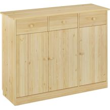 Bild für Erst-Holz 90. 50-25 Highboard Kommode Anrichte Kiefer Sideboard natur 3 Schubladen