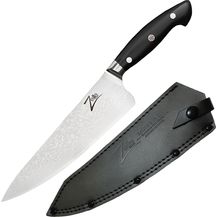 Bild für Executive-Plus Serie 8" Kochmesser 61 HRC Edelstahl Schwarz
