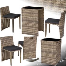 Bild für tectake Sitzgruppe Rattanset, (Set, 3-tlg)