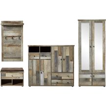 Bild für Bonanza Vintage Garderoben Set in Driftwood Optik