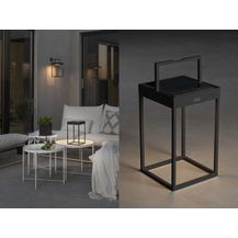 Bild für KONSTSMIDE No. 7815-750 Portofino LED Solar USB-Laterne schwarz dimmbar mit Sensor