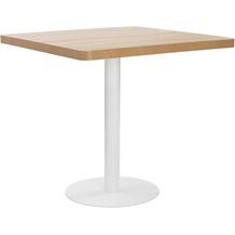 Bild für vidaXL Bistrotisch Hellbraun 80x80 cm MDF [286432]