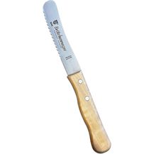Bild für SMI Brötchenmesser Brötchenmesser Wellenschliff Buchenholz Frühstücksmesser Buckelsmesser