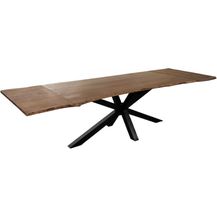 Bild für Baumkantentisch Akazie nougatfarben 200(300)