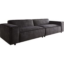 Bild für Big-Sofa Tenso 285x105 cm Velour Anthrazit