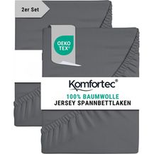 Bild für Komfortec 2er Pack Jersey Spannbettlaken 90x200 cm