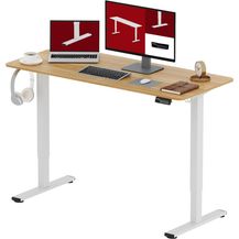 Bild für SANODESK Höhenverstellbarer Schreibtisch 120x60 cm Schreibtisch Höhenverstellbar Elektrisch Ergonomischer Steh-Sitz Tisch Computertisch für Heimbüro Homeoffice(ahorn)