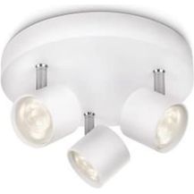 Bild für Philips STAR plate/spiral LED white 3x4W SELV