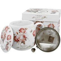 Bild für DUO FLORAL Fassbecher 430 ml SECESSION mit Teesieb