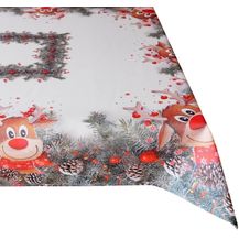 Bild für matches21 HOME & HOBBY Tischdecke Tischdecke LIVIA lustiges Rentier Weihnachten Polyester 110 x 160 cm (1-tlg)