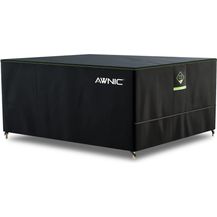 Bild für Awnic Gartenmöbel Abdeckung wasserdicht mit Haken Winterfest, 420D Oxford mit AlicanTex wetterfeste Technologie, Winddicht Anti-UV Gartentisch Abdeckplane, rechteckig Schwarz (210 * 120 * 71cm)