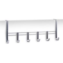 Bild für ZELLER PRESENT Türhängeleiste Metall verchromt 6 Haken 51x8x20,5cm silber