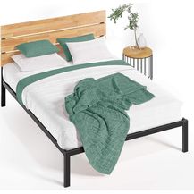 Bild für Zinus Paul Metall- und Kiefernholz-Plattformbett mit Holzlattenrost / Matratzenbasis/ Keine Boxspring erforderlich/ Stabiler Holzlattenrost/ Schnelle