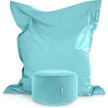 Bild für Green Bean® 2er Set XXL Sitzsack "Square+Stay" inkl. Poufmit mit EPS-Perlen