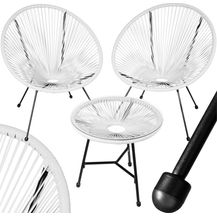 Bild für tectake® Set 2X Stuhl 1x Beistelltisch Acapulco