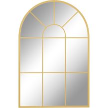 Bild für HOMCOM Wandspiegel mit Metallrahmen Hängespiegel Dekospiegel (Flurspiegel, 1-St, Fensterspiegel)