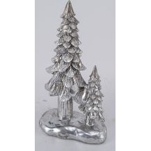 Bild für Weihnachtsbaum LBH 15 x 8.50 x 30 cm silber