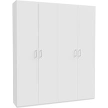 Bild für Drehtürenschrank >HOME NOOK< 10 Böden, 3 Stangen, Weiss