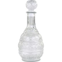 Bild für Chic Antique Glas Karaffe mit Muster H 28cm 61067400
