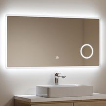 Bild für EMKE LED Badspiegel mit Beleuchtung 120x60cm Kaltweiß Licht Touch Dimmbar Badezimmerspiegel