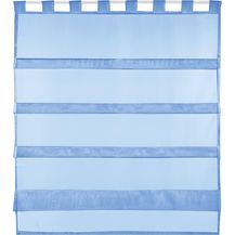 Bild für Bestlivings blaue Bistrogardine Transparent mit Schlaufen in 90x110 cm ( BxL )