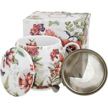 Bild für DUO FLORAL Fassbecher 430 ml LUCIA mit Teesieb