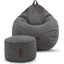 Bild für Green Bean® 2er Set Indoor Sitzsack + Hocker mit EPS-Perlen Füllung