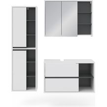 Bild für Badmöbel-Set Viola Weiß 3 Teile Vicco