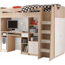 Bild für Begabino Hochbett Unit mit Kleiderschrank