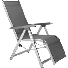 Bild für Basic Plus Sessel silberfarben Outdoorgewebe 61cm x 111cm x 90cm