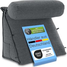 Bild für aktivshop Rückenkissen mit Nackenrolle für Bett & Sofa
