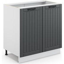 Bild für Midischrank Fame-Line Anthrazit 80 x 82 cm mit Regal