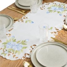 Bild für HTI-Living Tischläufer Tischläufer 40 x 90 cm blaue Rosen (Stück 1-tlg, 1 Tischläufer)