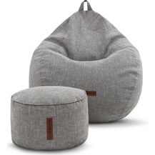 Bild für Green Bean® 2er Set Indoor Sitzsack + Hocker mit EPS-Perlen Füllung