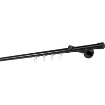 Bild für Gardinenstange auf Maß Innenlauf 20mm Cap 1-lauf Vorhangstange Wandträger 12cm Stilgarnitur Gleiter für Vorhänge