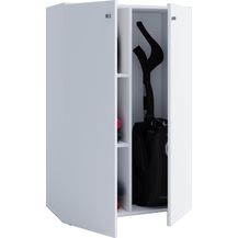 Bild für Mehrzweckschrank Kleiderschrank Hochschrank Garderobe Flur Schrank Regal weiß