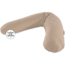 Bild für Theraline Stillkissen 190cm inkl. Bezug Cappuccino Mikroperlenfüllung
