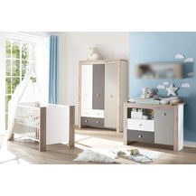 Bild für Babyzimmer Bea in Weiß matt mit Eiche Sanremo hell