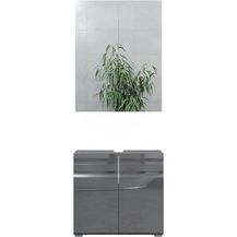 Bild für Badmöbel-Set Fredd Anthrazit Hochglanz 2 Teile Vicco