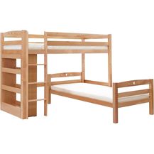 Bild für Ticaa L-Bett Lupo Buche mit Regal