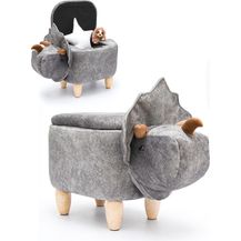 Bild für Dino Spielzeug Hocker mit Stauraum 70x40x50cm Sitzhocker für Kinder Deko
