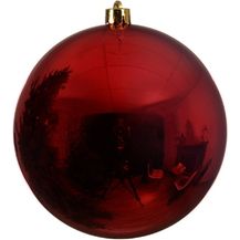 Bild für Große Weihnachtskugel 20 cm Rot Wetterfeste XL Christbaumkugel Außen und Innen
