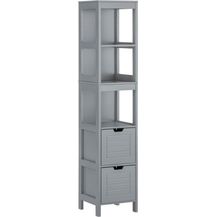 Bild für osoltus Badschrank Hochschrank Badregal Hampton 144cm GRAU