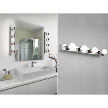 Bild für Retro Badezimmer Wandleuchte THEATRO in Chrom 55cm