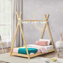 Bild für Kinderbett Tipibett Vimpeli 90x200 cm Bambus [en. casa]