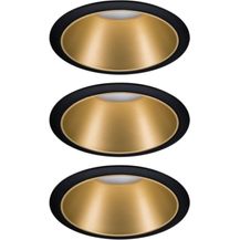 Bild für Paulmann No. 93404 Einbauleuchten Set LED Cole 3x6,5W Gold Schwarz 3-Step dimmbar 2700K