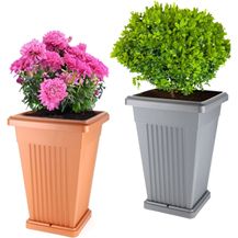 Bild für GarPet Pflanzkübel Pflanzkübel Groß Pflanzkübel Außen Blumenkübel Pflanztopf 60