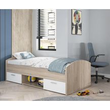 Bild für FORTE 'Winnie' Jugendbett sonoma eiche/weiß