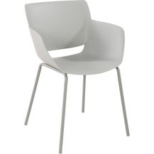 Bild für CLP Stuhl Alpena wetterfest mit Rückenlehne,hellgrau