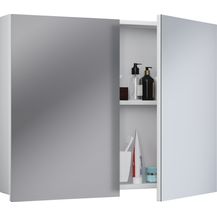 Bild für VCM Badmöbel Spiegelschrank Badinos 914457 Weiß H. 59 x B. 60 x T. 12 cm